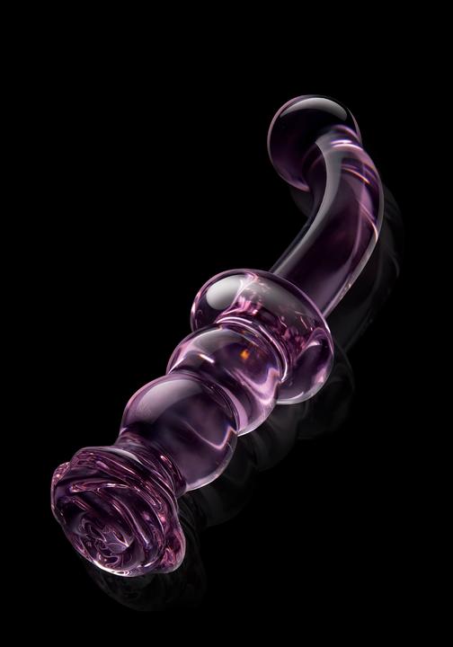Immagine prodotto Dream Toys Glaze Glass - Dildo G-Spot con bocciolo di rosa