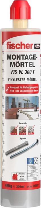 Actual product image Fischer Installation mortar FIS VL (620 g)