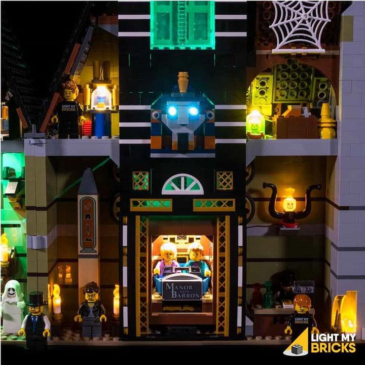 Actual product image Light my bricks LED Light Set for LEGO Fairground Haunted House