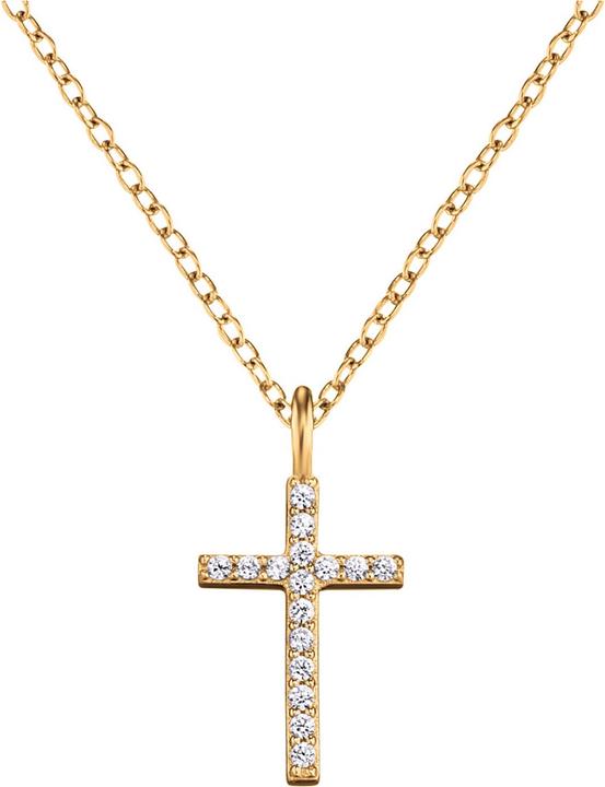 Produktbild Engelsrufer Lilcross Halskette (20 cm, 925er Silber vergoldet)