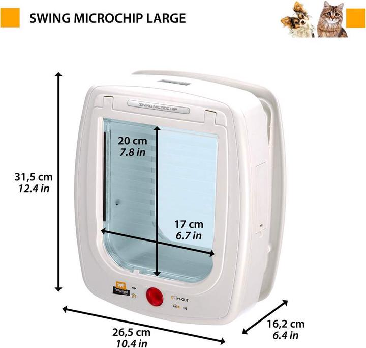 Actual product image Ferplast Swing Large (Microchip Cat Flap)