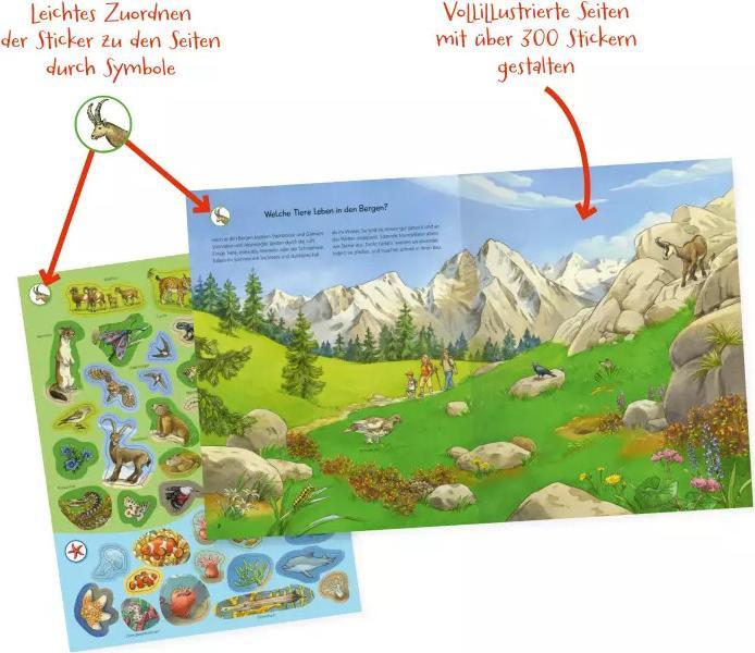 Image du produit Ravensburger Livret d'autocollants animaux du monde