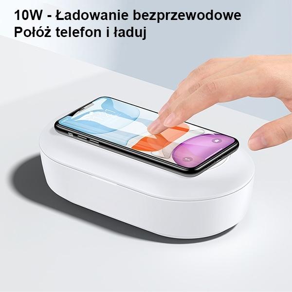 Immagine prodotto Usams Sterylizator UV z ład. indukcyjną 10W biały/white ZB138XDJ01 (US-ZB138)