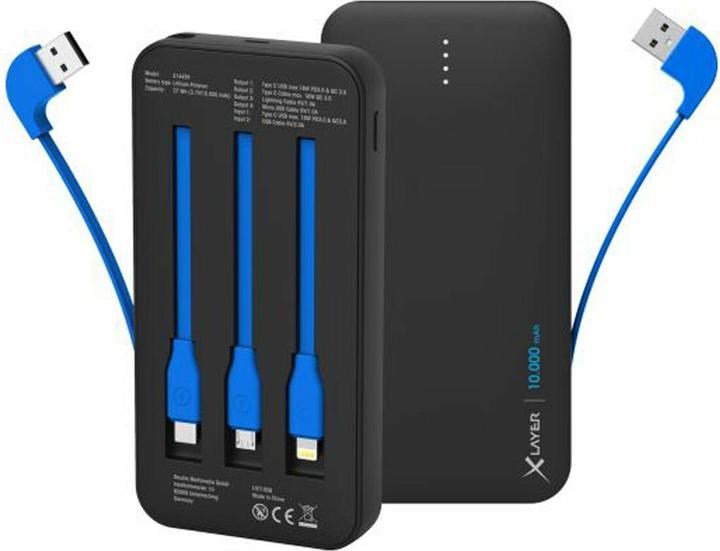 Xlayer Powerbank Plus AllinOne (10000 mAh, 18 W, 37 Wh)