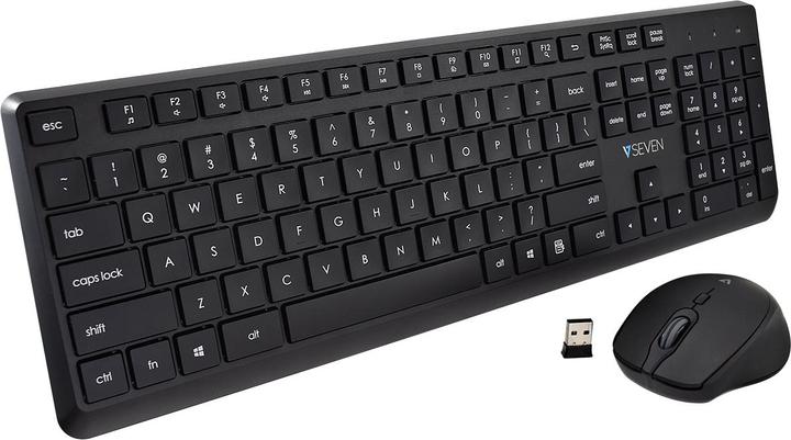 Produktbild V7 Pro Wireless Keyboard Mouse Us (US, Kabellos)