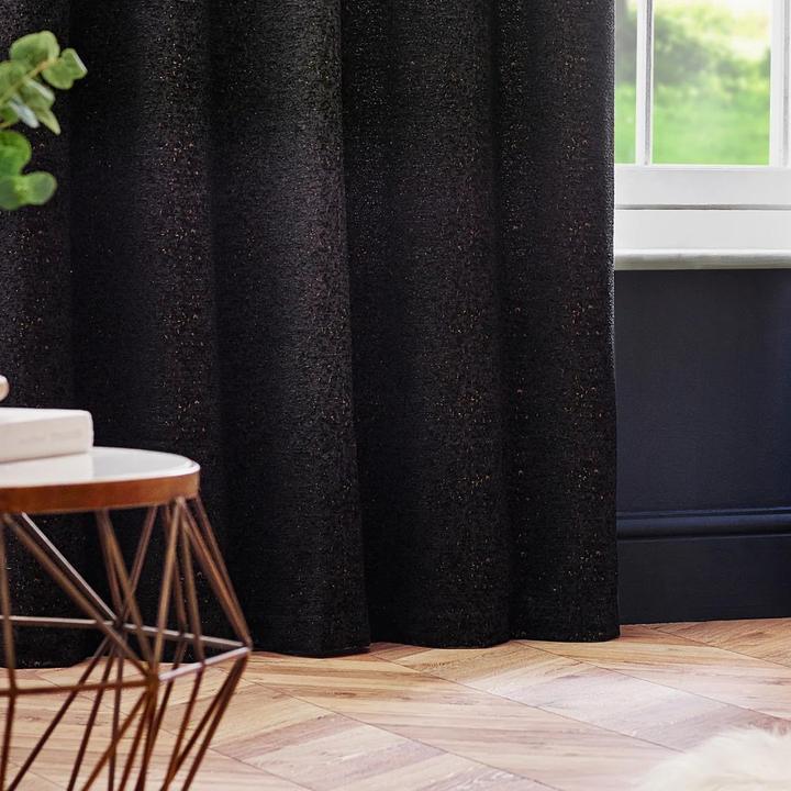 Actual product image New Galaxy Chenille Eyelet Curtains (168 x 137 cm)