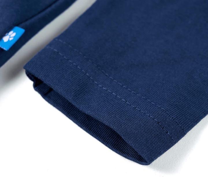 Image du produit VidaXL Tee-shirt manches longues enfant bleu marine 92,Matière : 100 (92)