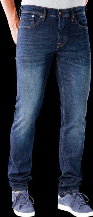 Actual product image Pepe Jeans Hatch Slim 12oz worn in cross denim (W30/L34)