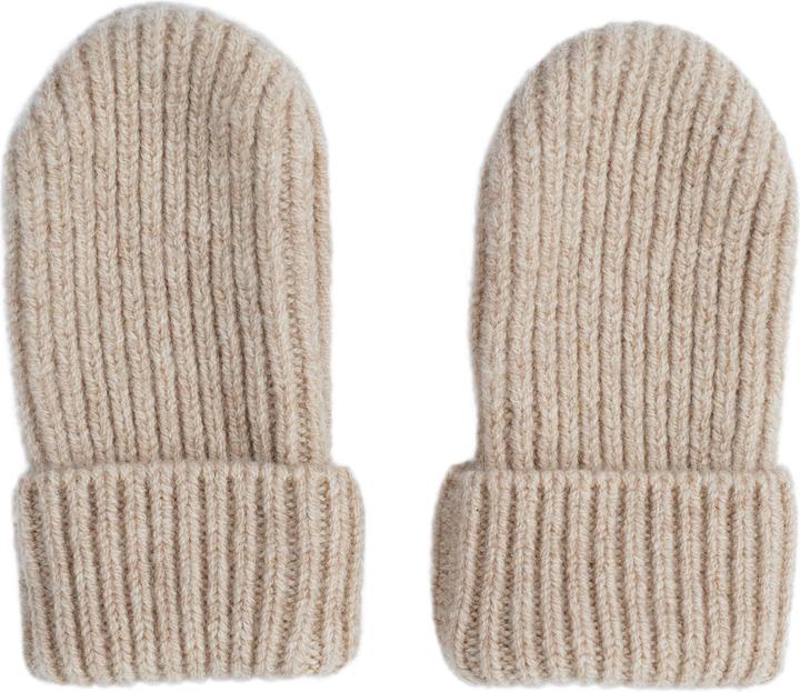 Actual product image Lodger Mittens Merino Wool Beige Size 1 (1)