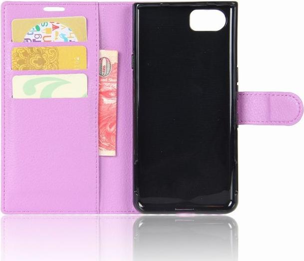 Actual product image MU Classic Litchi Leather Bookcover (KEYone)