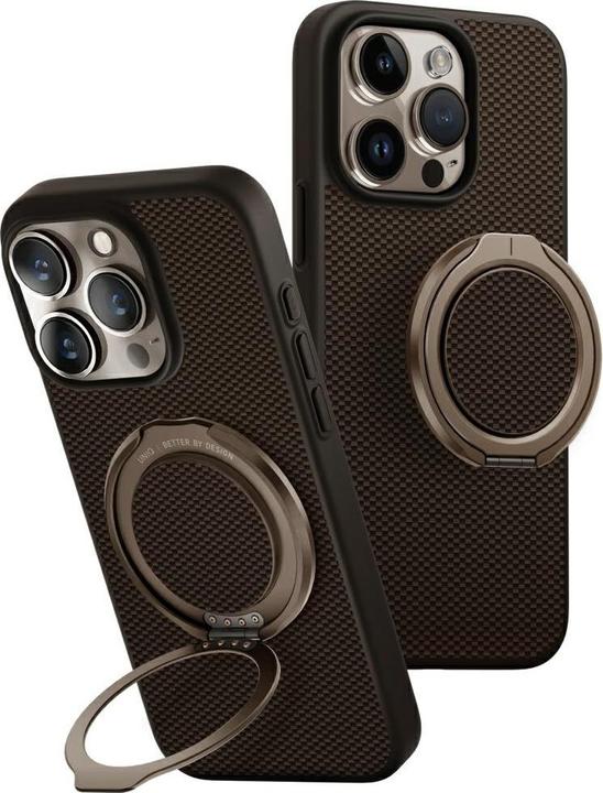 Image du produit Uniq Keva Air Magclick Charging GripFit Case for iPhone 16 Pro - Brown (Apple iPhone 16 Pro)