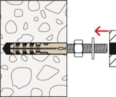 Actual product image Fischer letbetonskrue 8x65 - T/direkte montage u/forborring, undersaenket hoved, 50stk (50 pcs.)