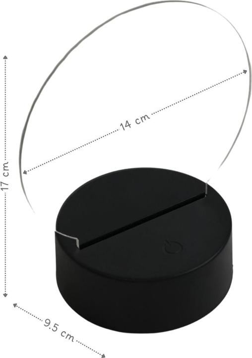 Immagine prodotto Hermex RGB 3D-Nachtlicht Deko-Beleuchtung Stimmungslicht Einschlaflicht