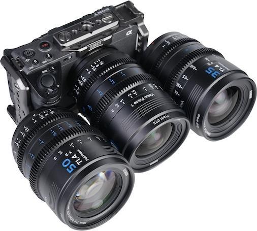 Produktbild Sirui VP-1-3B VISION PRIME T1.4 Full-frame Cine Lens 24mm&35mm&50mm Black mit Wechsel Mount (C-Mount, Vollformat)