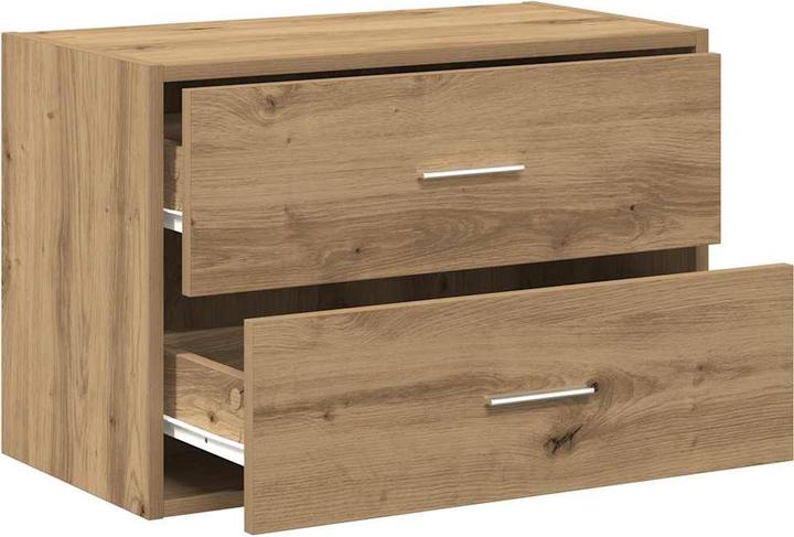 Image du produit VidaXL Armoire avec 2 tiroirs Chêne Artisan 60x31x40cm Bois composite (60 x 31 x 40 cm)