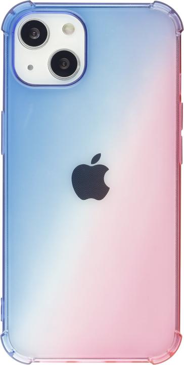 Actual product image PhoneLook Cover Rubber Bumper Rainbow with extra protection for corners Antishock bleu (Apple iPhone 15)