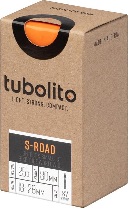 Actual product image Tubolito S-Tubo Road 700C (Presta (SV), 28", 42 mm)
