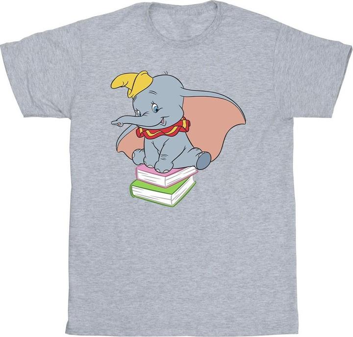 Actual product image Disney Boys Dumbo Sitting On Books T-Shirt (116)