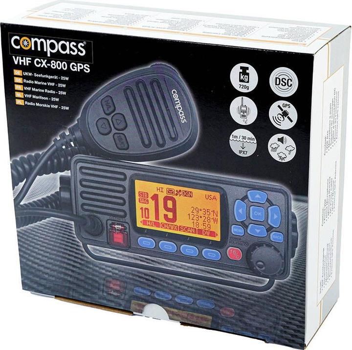 Actual product image Compass CX-800" marine radio GPS