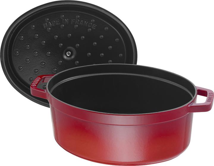 Immagine prodotto Staub Tostapane ovale rosso ciliegia (29 cm, Pirofila + casseruola, Ghisa)
