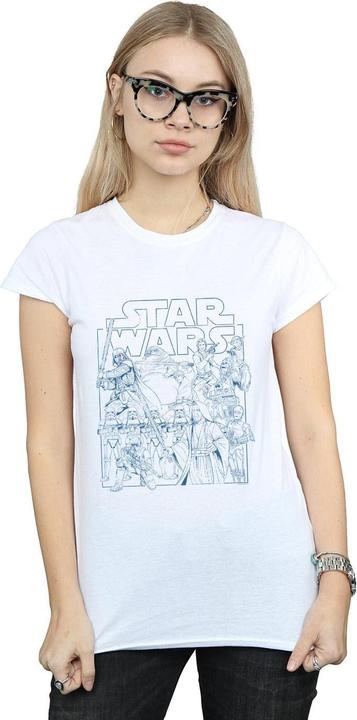 Produktbild Star Wars Outlined Sketch TShirt (L)