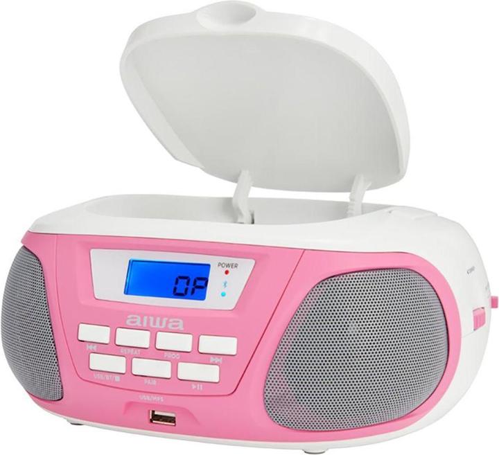 Immagine prodotto Aiwa BBTU-300PK Sistema stereo portatile analogico e digitale 5 W rosa (AM, MW, FM, Bluetooth)