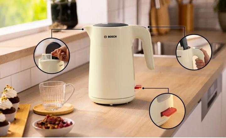 Produktbild Bosch Hausgeräte Czajnik 1,7l beżowy TWK2M167 (1.70 l, EU-Stecker)