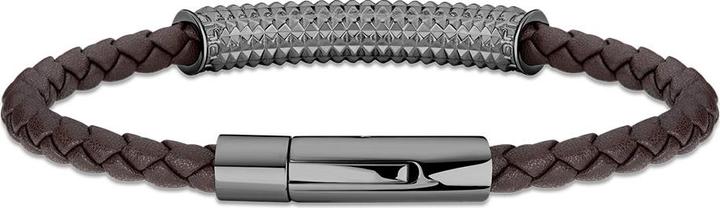 Immagine prodotto Police Braccialetto hardware (21 cm, Cuoio, Acciaio inossidabile)