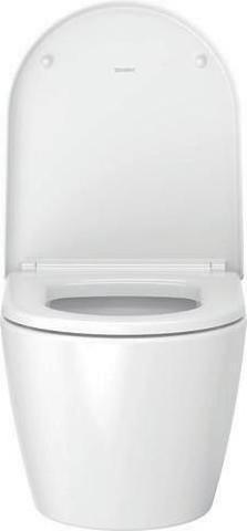 Actual product image Duravit WWC ME by Starck COMPACT RIMLESS deep, 370x480mm white/white satin finish WG