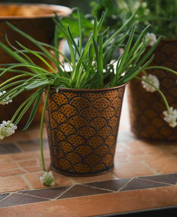 Immagine prodotto Esmée Vaso da fiori / fioriera Orient, lamiera (11 cm)