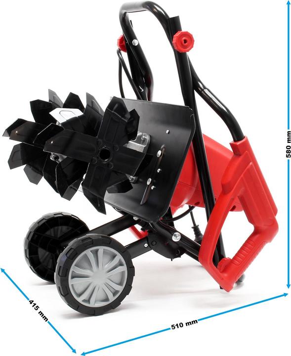Actual product image Wiltec Electric Garden Tiller 1500W 400rpm Cultivator Rotavator, 220mm Working Depth