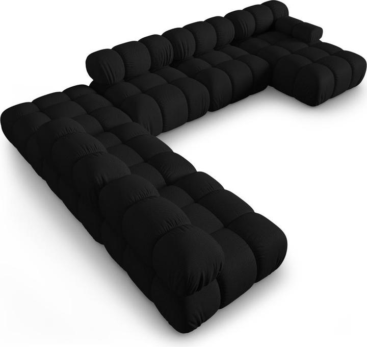 Actual product image Micadoni Modular Panoramic Left Corner Sofa, "Bellis", 7 Seats, 376x282x70Made in Europe (Sofa landscape)