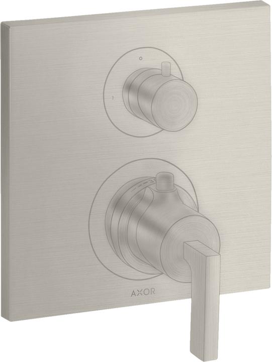 Actual product image Axor Citterio flush-mounted thermostat with stop/changeover valve, lever handles, 2 consum