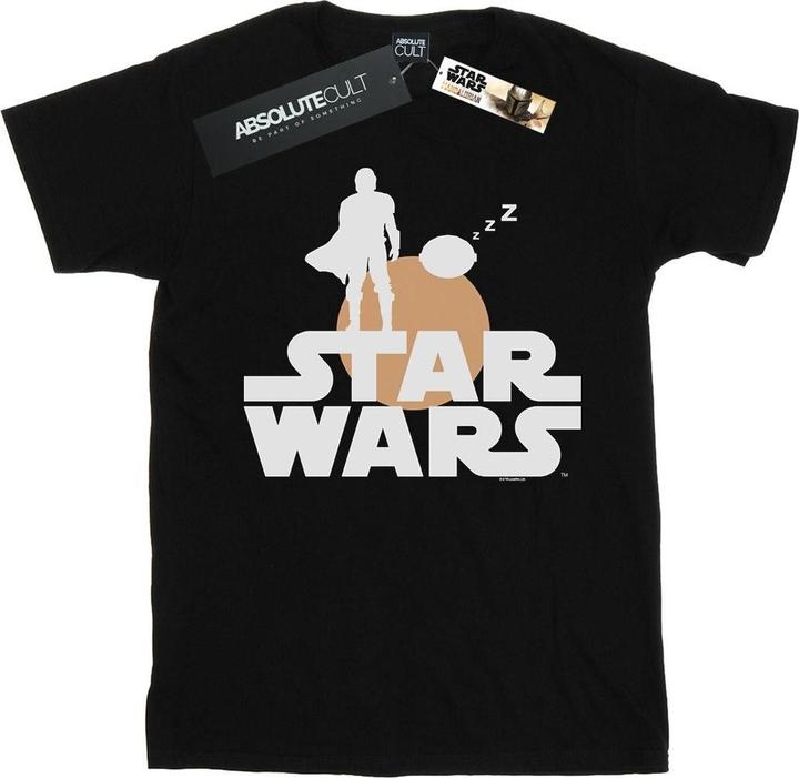 Immagine prodotto Star Wars The Mandalorian Mando And The Child Silhouette Maglietta Uomo (XL)