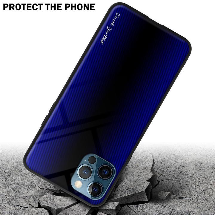 Actual product image Cadorabo TPU Striped Glass Cover (Apple iPhone 12, Realme 12 Pro+)