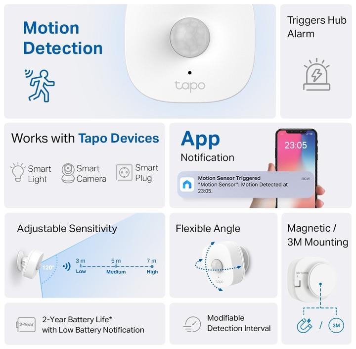 Produktbild TP-Link Tapo T100 (7 m)
