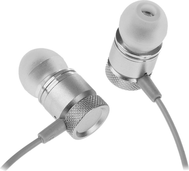 Peter Jäckel FUN Stereo Headphone Premium Silver mit 3.5mm Klinkenanschluss (Kabelgebunden)