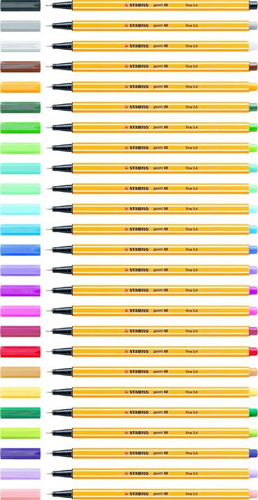 Immagine prodotto STABILO Punto 88 (Multicolore, 18 x)