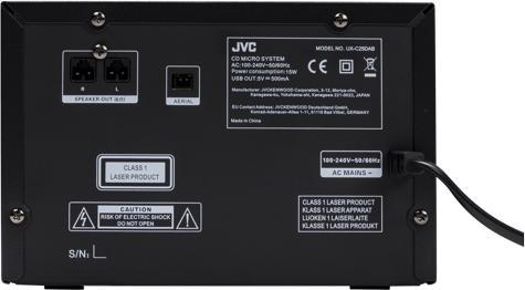 Image du produit JVC UX-C25DAB (Bluetooth, Lecteur de CD, 2x 7 W)