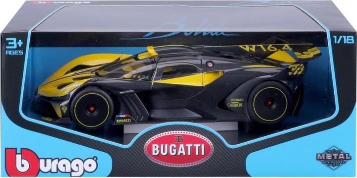 Productafbeelding Bburago Bugatti Bolide 1/18 geel/zwart