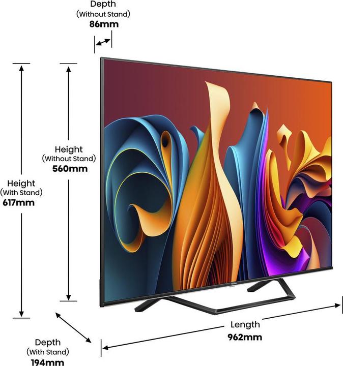 Produktbild Hisense TV 43A7NQ (43", QLED, UHD, 2024)