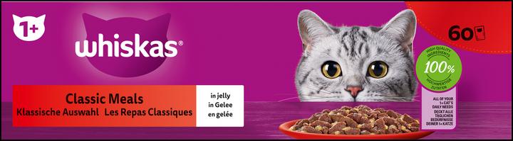 Produktbild Whiskas Klassische Auswahl (Adult, 60 Stk., 5100 g)