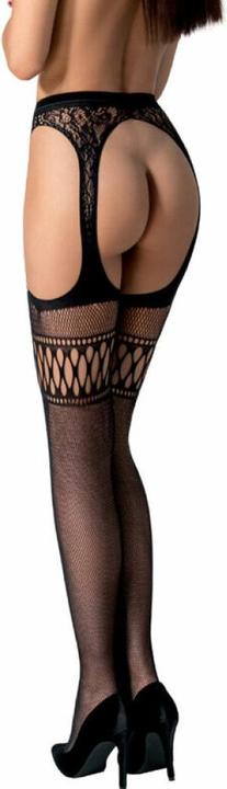Immagine prodotto Passion S026 Medias Con Liguero Negro Talla Unica (Taglia unica, Confezione singola)