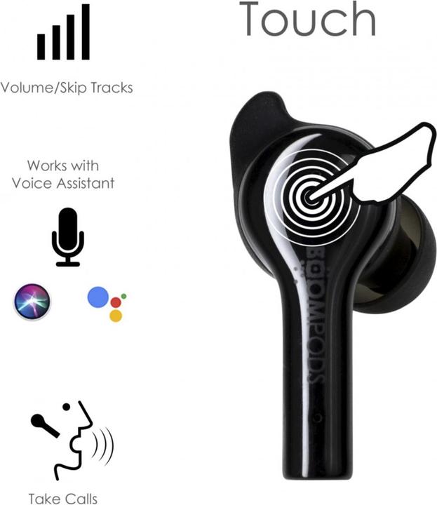Produktbild Boompods Bassline GO Bluetooth® HiFi In Ear Kopfhörer In Ear Headset, Lautstärkeregler, schweissresistente... (NC, 7 h, Kabellos)