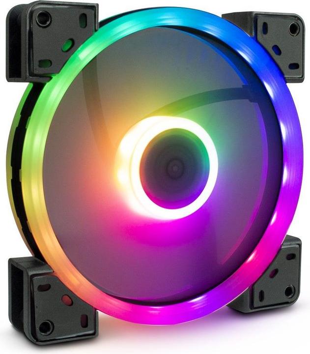 Produktbild Intertech Inter-Tech Lüfter 140*140*25 ARGUS RS-141 RGB,26 RGB-LEDs retail (140 mm, 1 x)