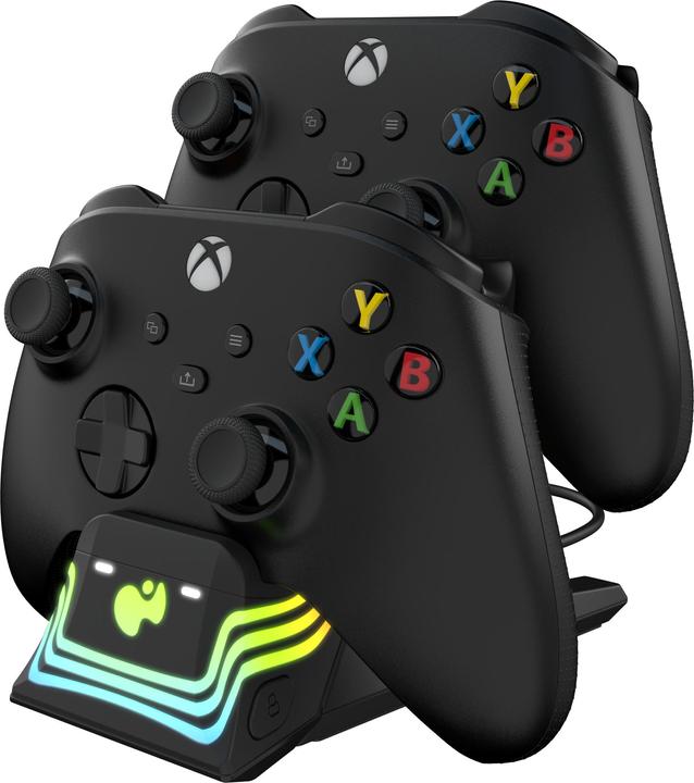Actual product image PDP Charging station Dual Afterglow Wave black for XBOX SeriesX