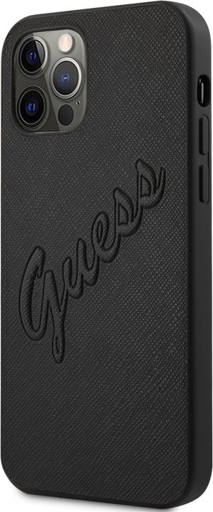 Image du produit Guess Couverture rigide Saffiano Vintage Scrip (Apple iPhone 12 Pro Max)