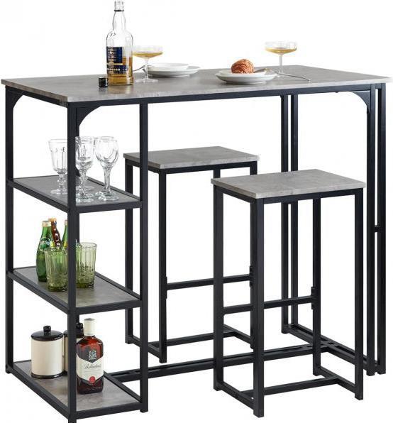 Actual product image SoBuy Bar table with 2 chairs (110 x 97 x 60 cm)