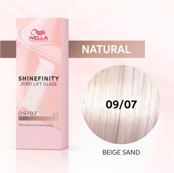 Actual product image Wella Shinefinity (09, 07 - Beige sand)