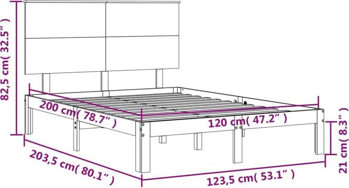 Actual product image VidaXL Lensar (120 x 200 cm)